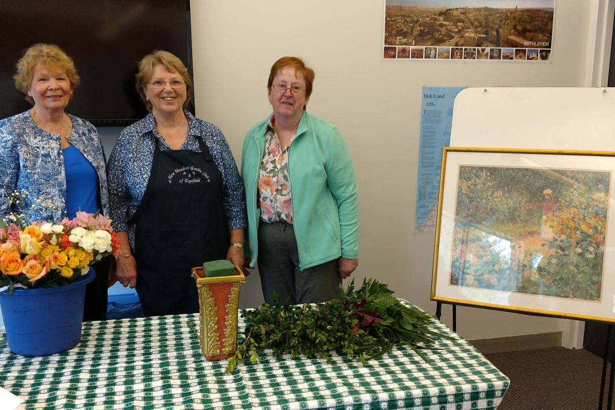 Art in Flowers Demonstration by the New Meadows Garden Club during Coffee & Conversation