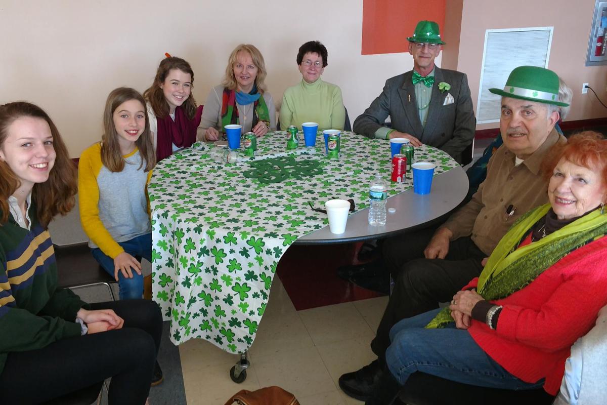 Seniors Enjoy St. Patrick's Day Dinner at Masconomet