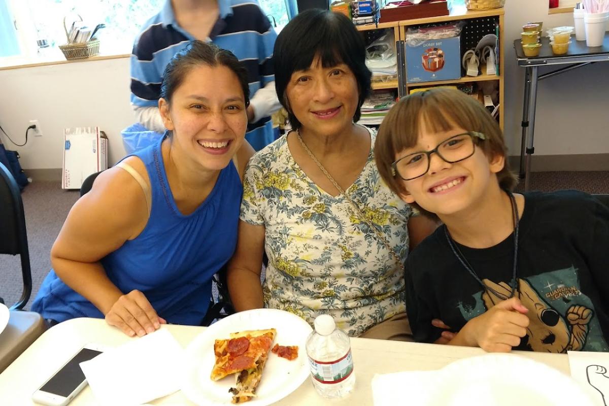 Three Generations of a Family Attend Our First Annual Intergenerational Luncheon