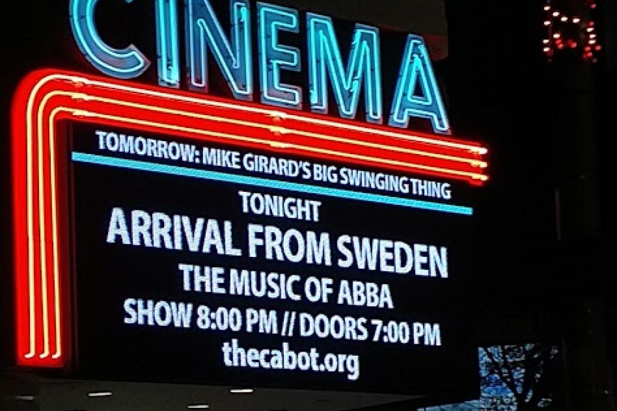 More than Two Dozen Guests from TopsCOA Watched Arrival from Sweden Perform the Music of Abba at the Cabot Theater 