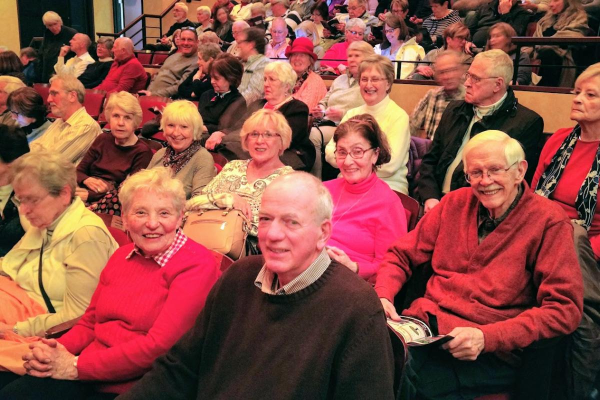 A Large Group from TopsCOA Sang Along with the Kingston Trio at the Firehouse in Newburyport