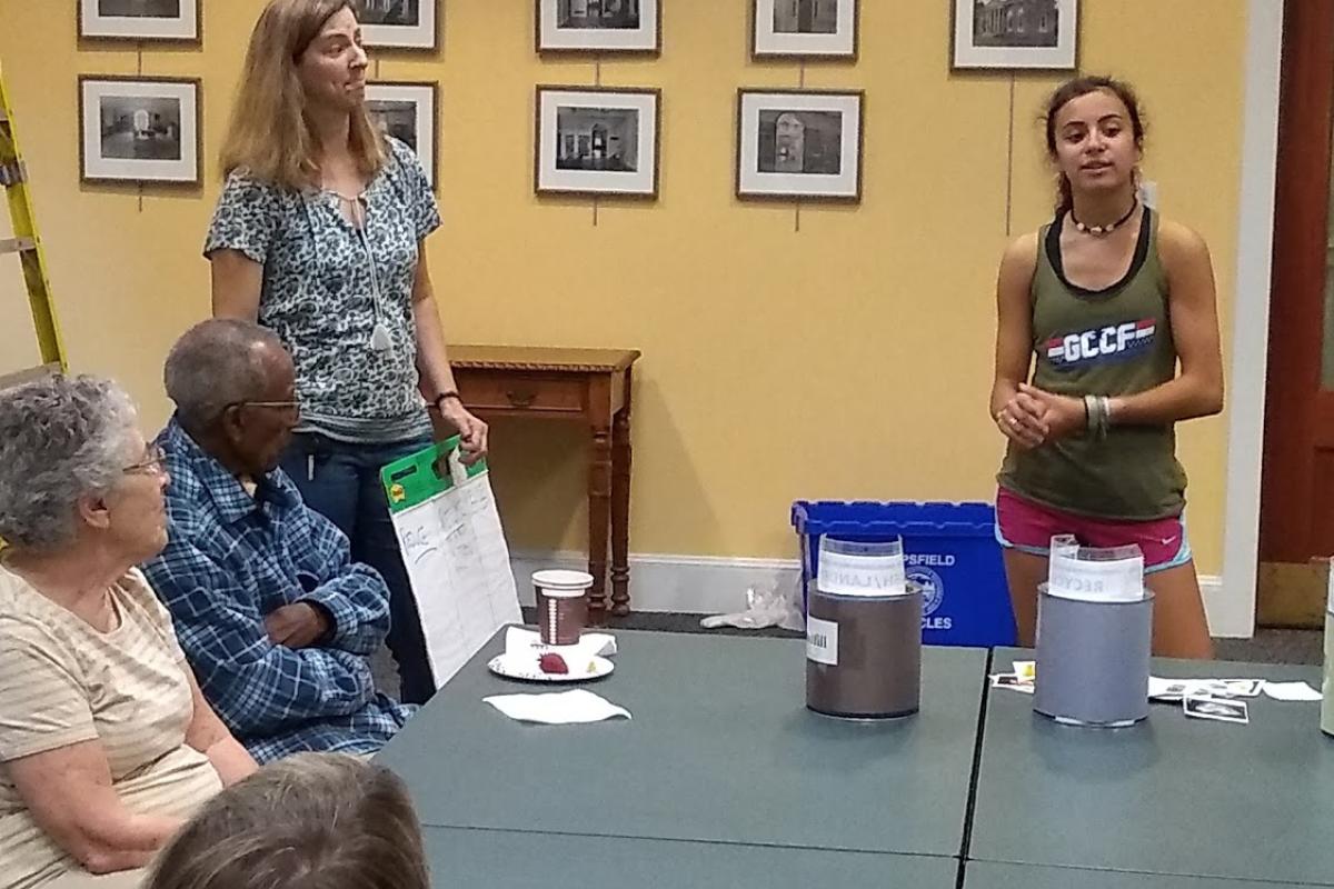Mother and Daughter Present Helpful Info about Recycling during IG Coffee & Conversation