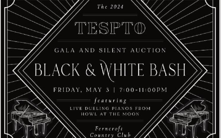 image of the Black and White fundraising event for TESPTO