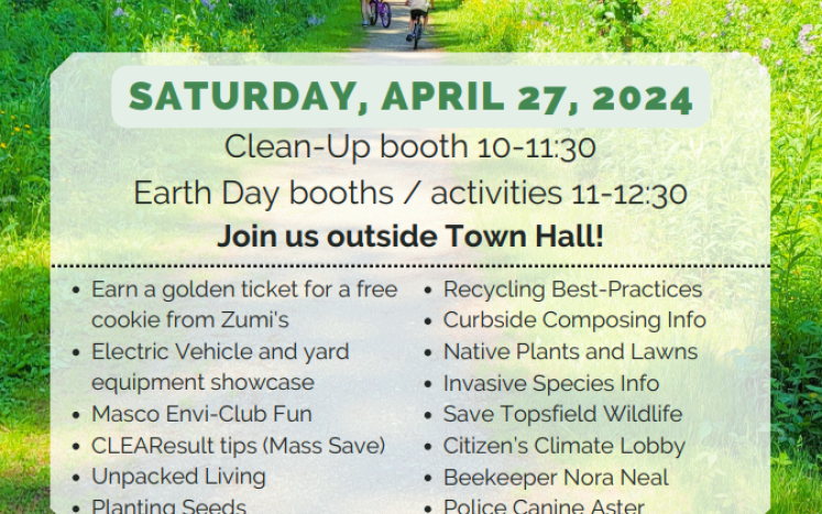 Flyer for April 27th 2024 Earth Day Event